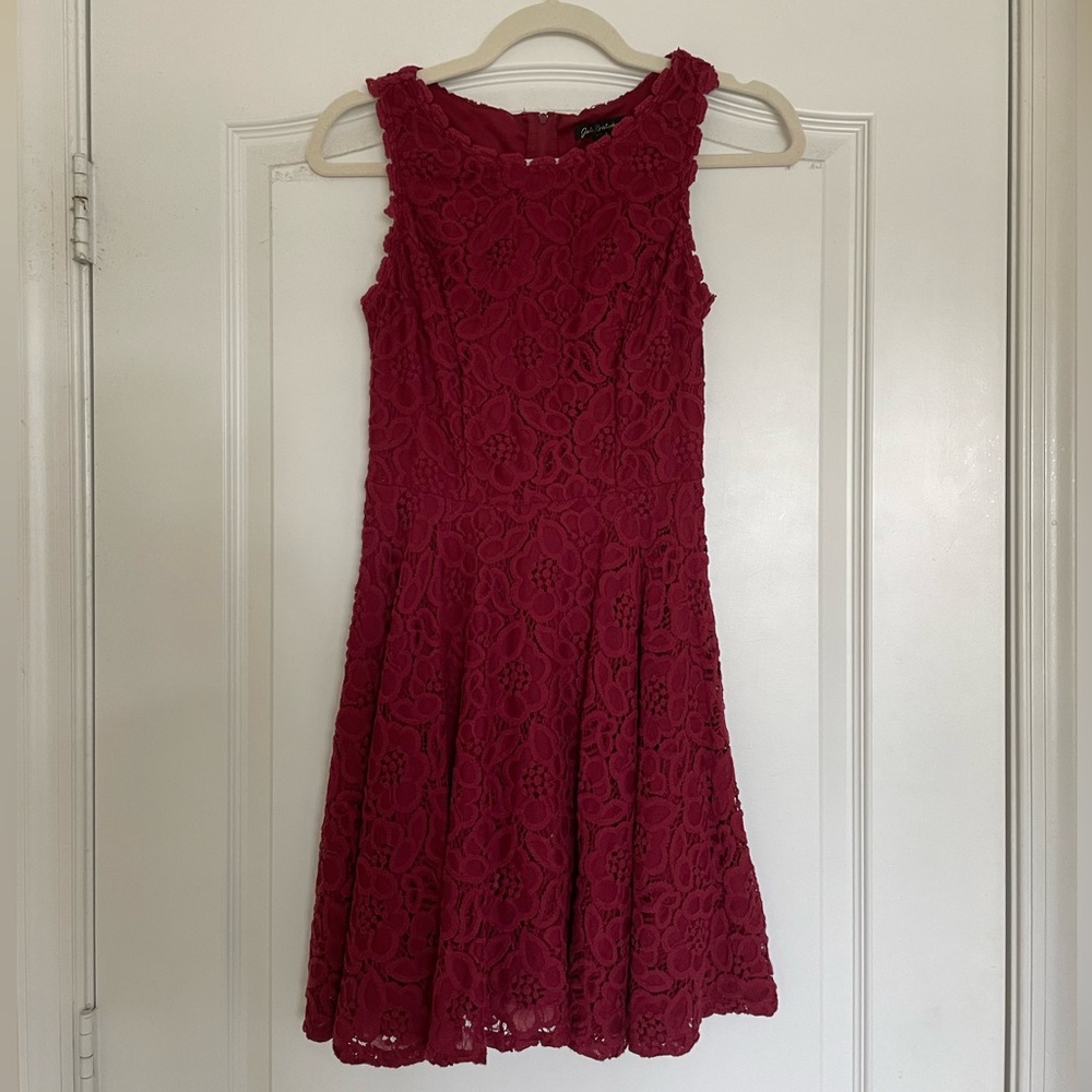 Macys Lace fit and flare dress
